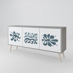 WONDERLAND VEGETATION Sideboard mit 3 Türen in Grau