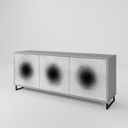 BLACK HOLE Sideboard mit 3 Türen in Grau