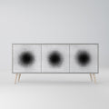 BLACK HOLE Sideboard mit 3 Türen in Grau