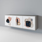 COLORFUL SHAPES Sideboard mit 3 Türen in Grau