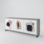 COLORFUL SHAPES Sideboard mit 3 Türen in Grau