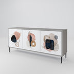 COLORFUL SHAPES Sideboard mit 3 Türen in Grau