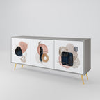 COLORFUL SHAPES Sideboard mit 3 Türen in Grau