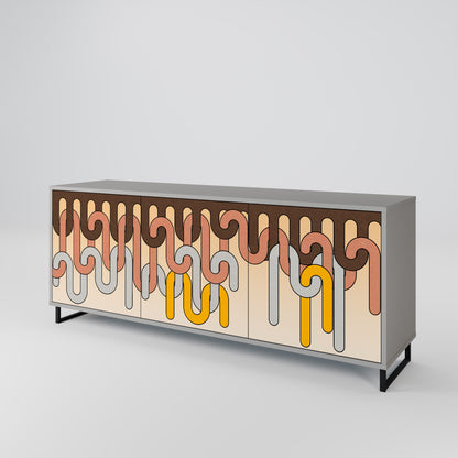 COLORFUL STRINGS 3-türiges Sideboard
