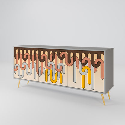 COLORFUL STRINGS 3-türiges Sideboard