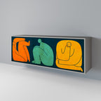 TOGETHER BUT SEPARATELY Sideboard mit 3 Türen in Grau