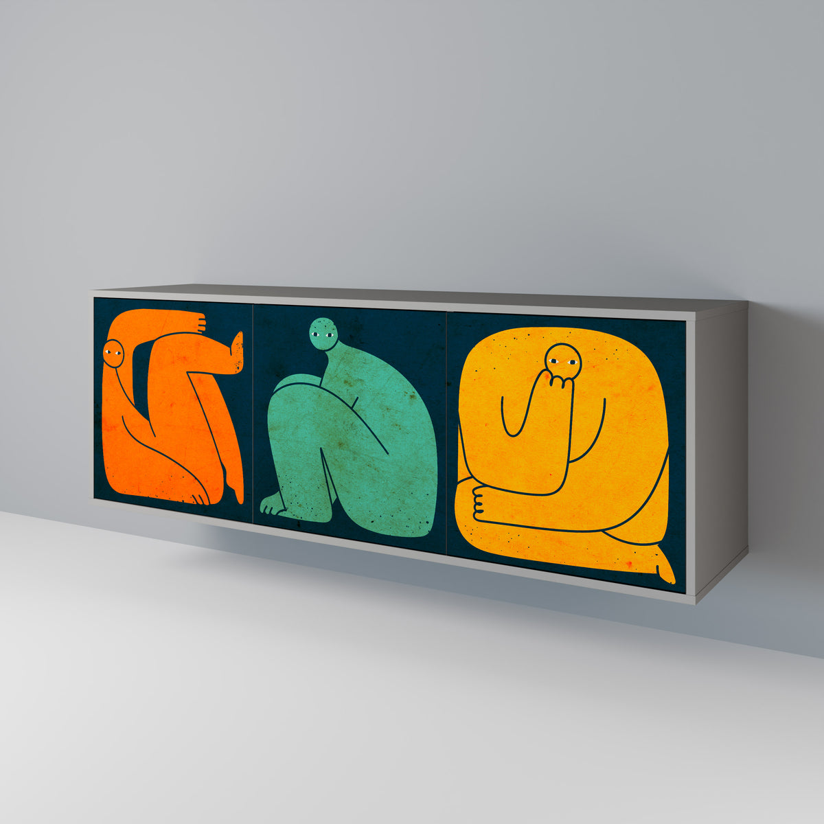 TOGETHER BUT SEPARATELY 3-türiges Sideboard