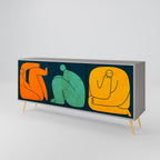 TOGETHER BUT SEPARATELY Sideboard mit 3 Türen in Grau