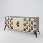 SEE MORE Sideboard mit 3 Türen in Grau