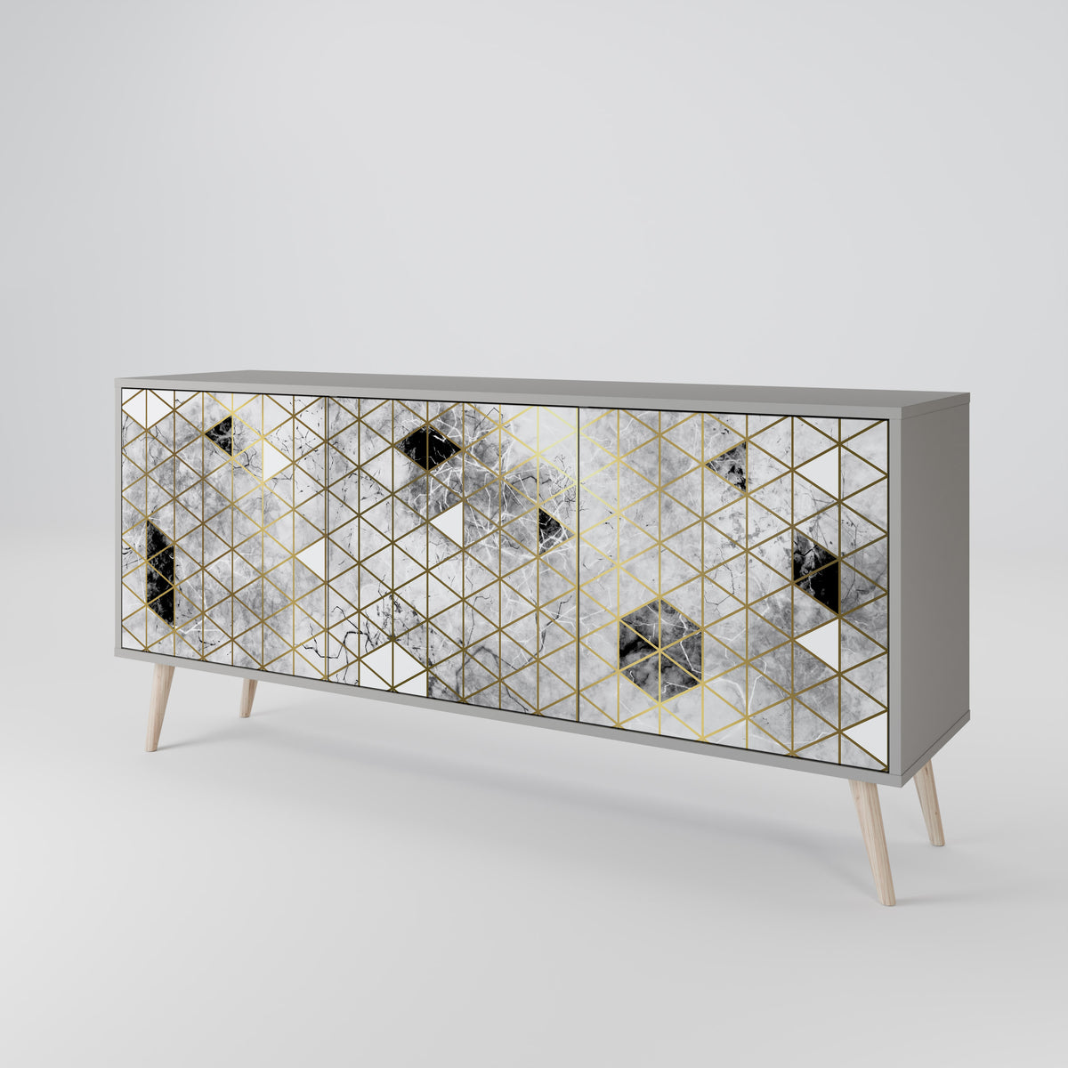 ASHEN ARIA 3-türiges Sideboard