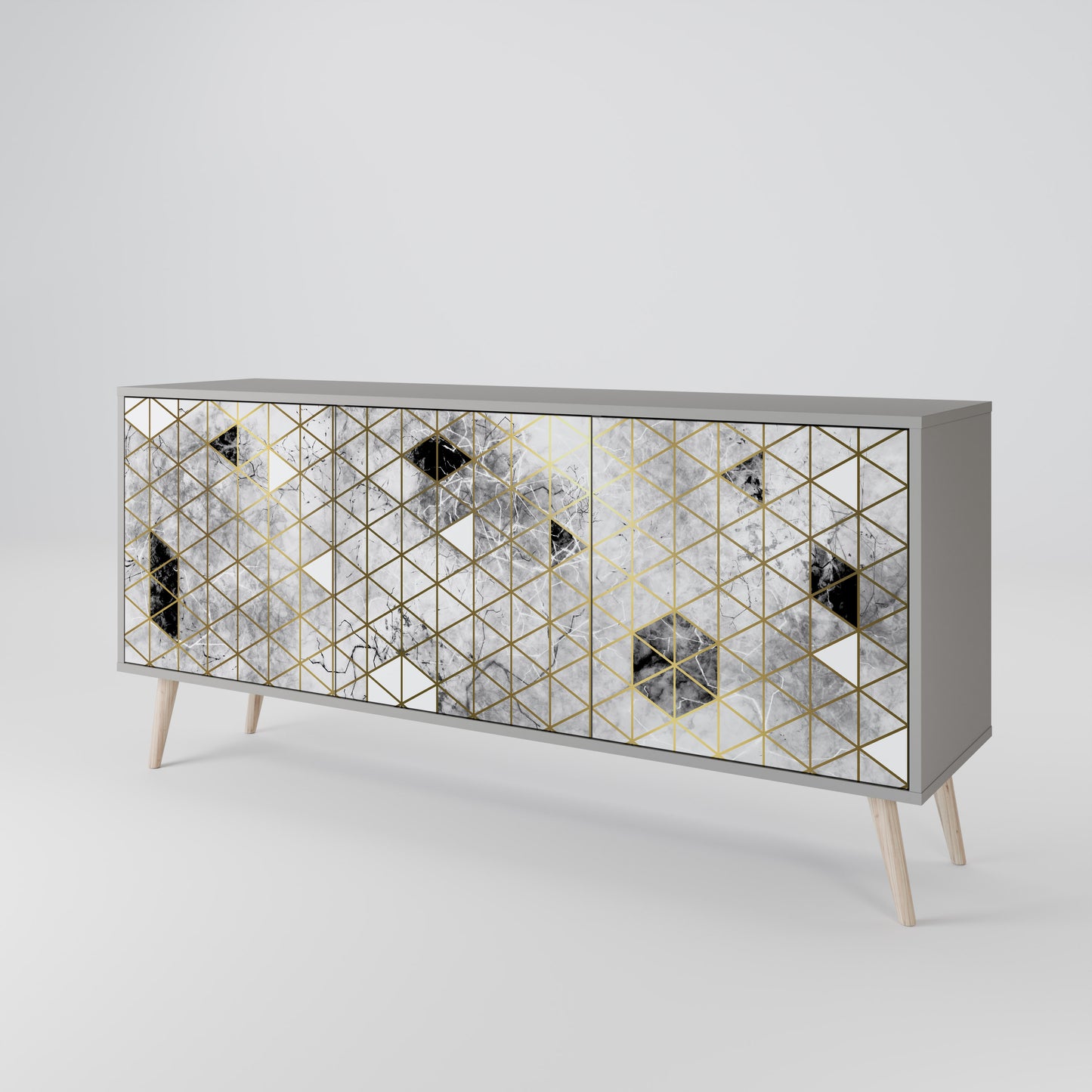 ASHEN ARIA 3-türiges Sideboard