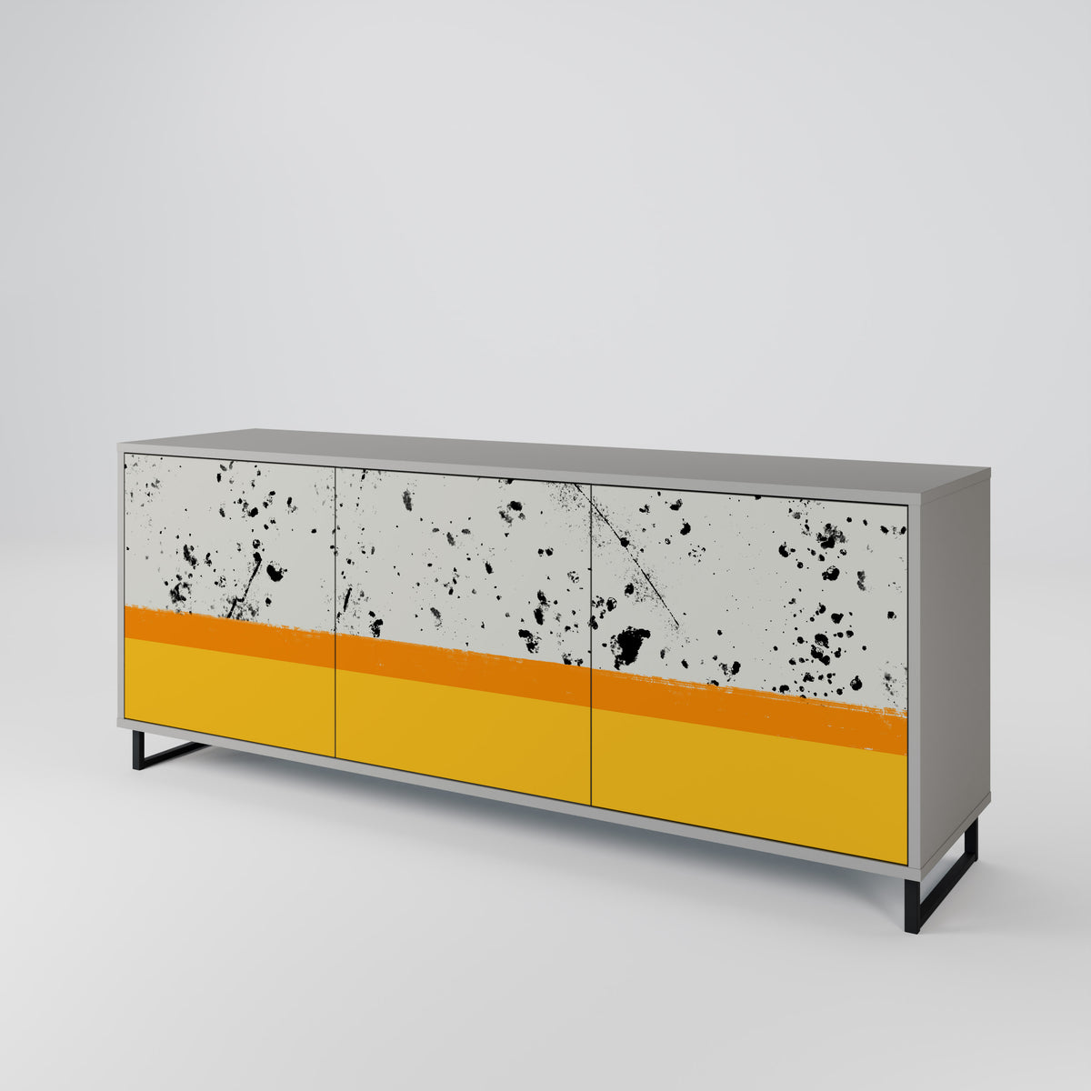 DYED BY ORANGE 3-türiges Sideboard