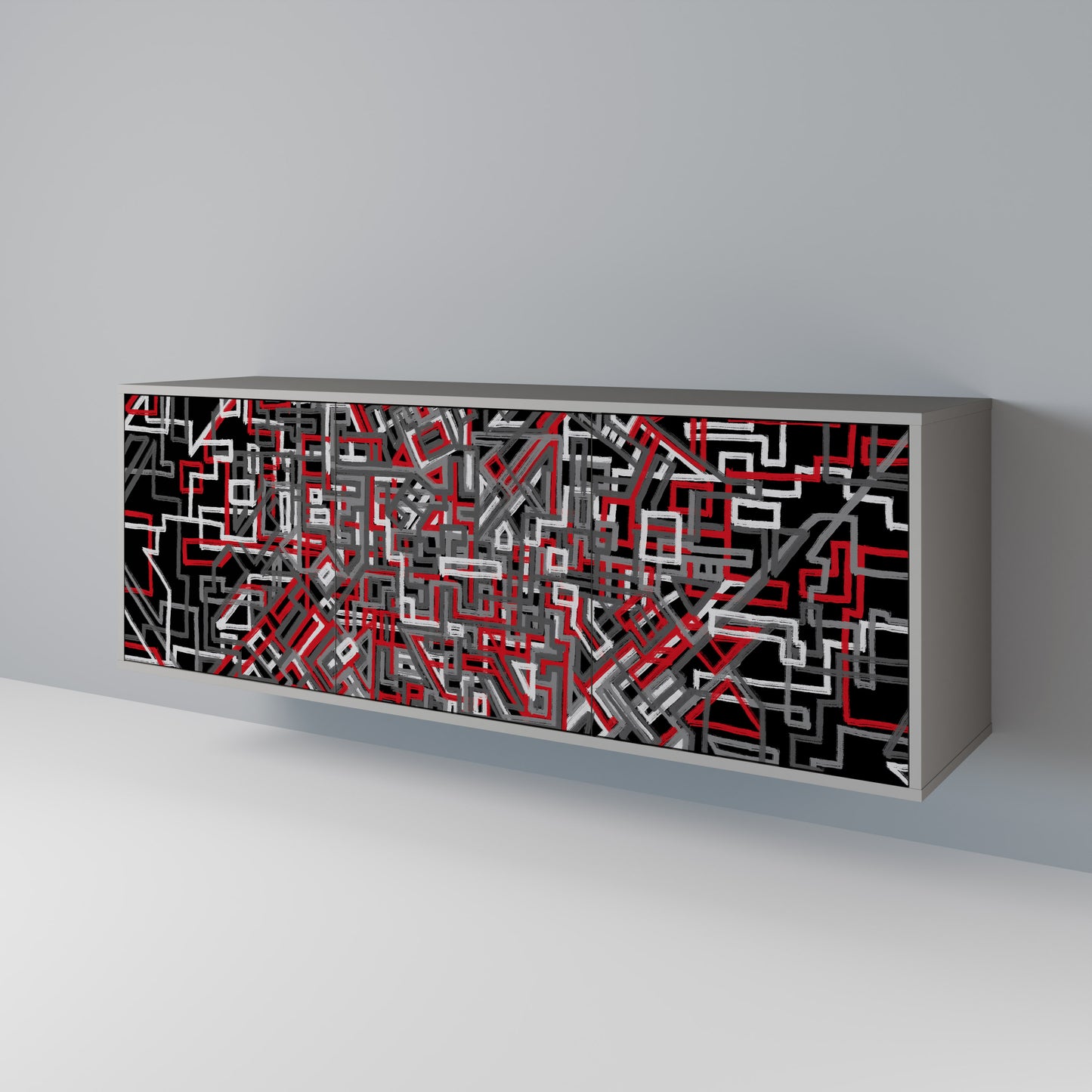 BROKEN LINES 3-türiges Sideboard