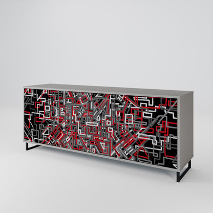 BROKEN LINES 3-türiges Sideboard