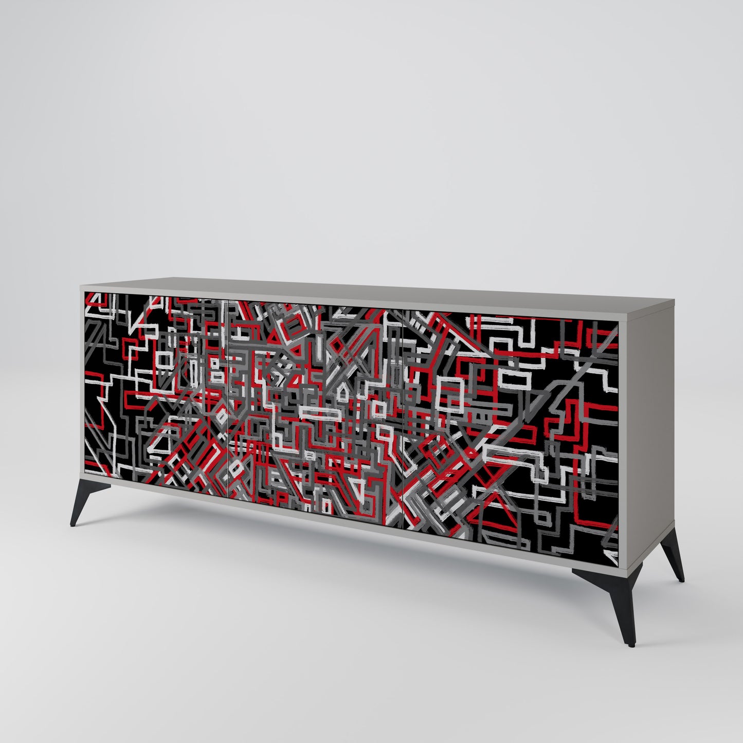 BROKEN LINES 3-türiges Sideboard