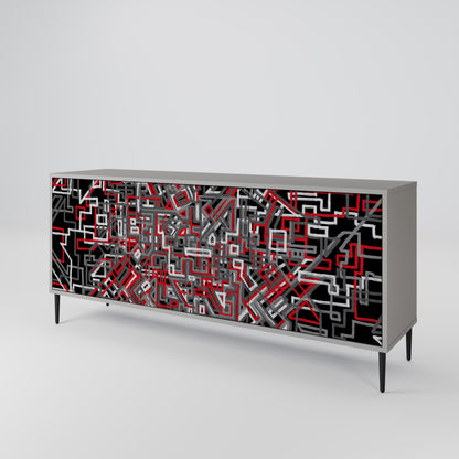 BROKEN LINES 3-türiges Sideboard