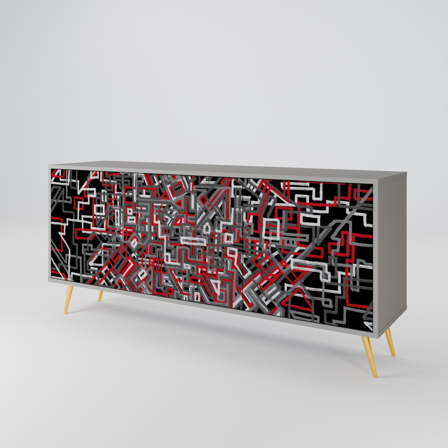 BROKEN LINES 3-türiges Sideboard