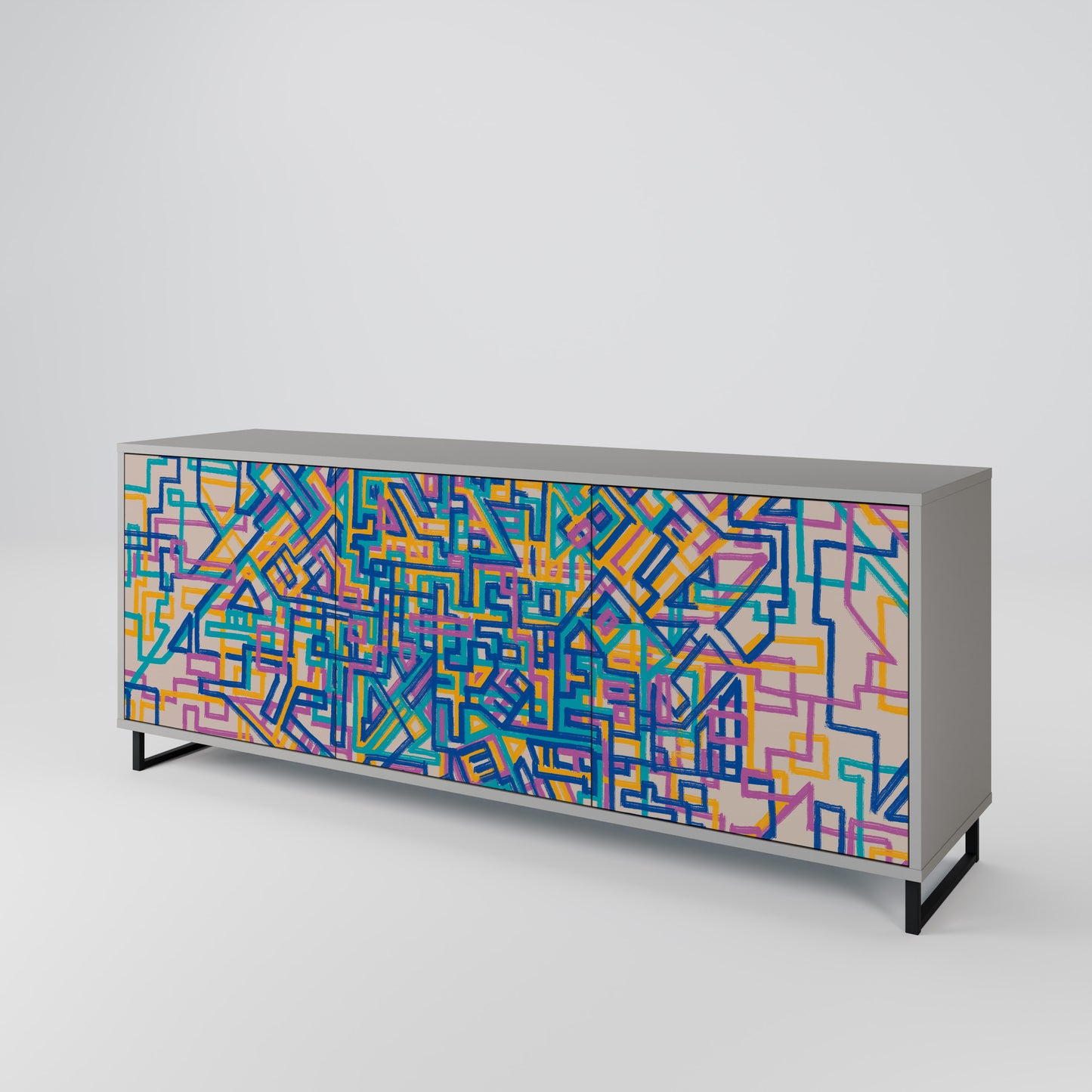 MEMORIES MAP 3-türiges Sideboard