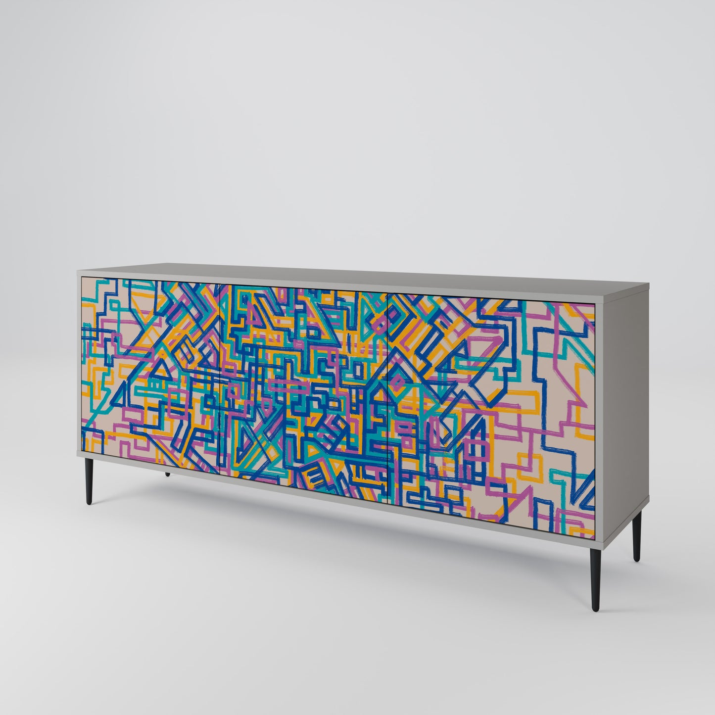 MEMORIES MAP 3-türiges Sideboard