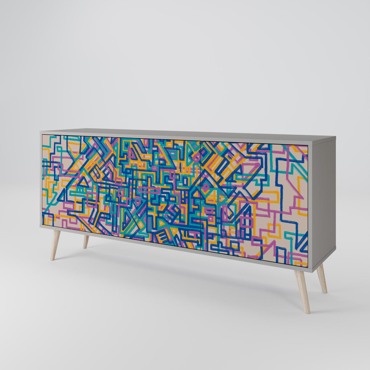 MEMORIES MAP 3-türiges Sideboard