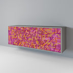 LOVELY MEMORIES Sideboard mit 3 Türen in Grau