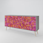 LOVELY MEMORIES Sideboard mit 3 Türen in Grau