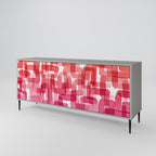KALEIDOSCOPIC CUBISM Sideboard mit 3 Türen in Grau