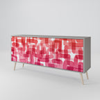 KALEIDOSCOPIC CUBISM Sideboard mit 3 Türen in Grau