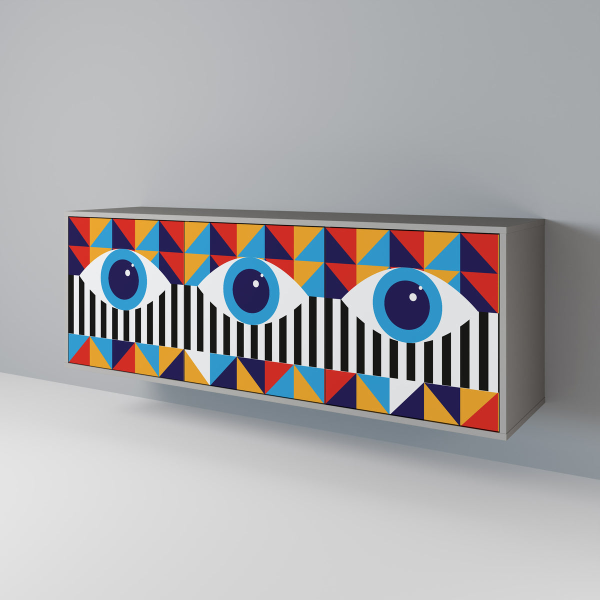 ABSTRACTION AND GEOMETRY 3-türiges Sideboard