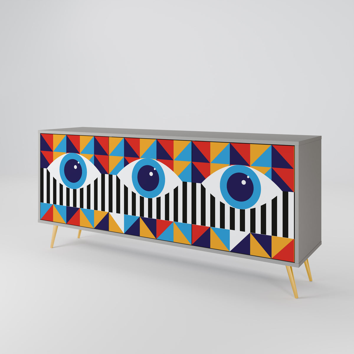 ABSTRACTION AND GEOMETRY 3-türiges Sideboard