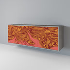 FLOATING THOUGHTS Sideboard mit 3 Türen in Grau