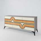 EXCEPTIONAL STREAM Sideboard mit 3 Türen in Grau