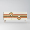 EXCEPTIONAL STREAM Sideboard mit 3 Türen in Grau