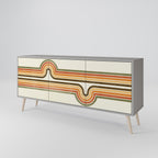 EXCEPTIONAL STREAM Sideboard mit 3 Türen in Grau
