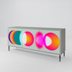 SYMPHONY OF COLORS Sideboard mit 3 Türen in Grau