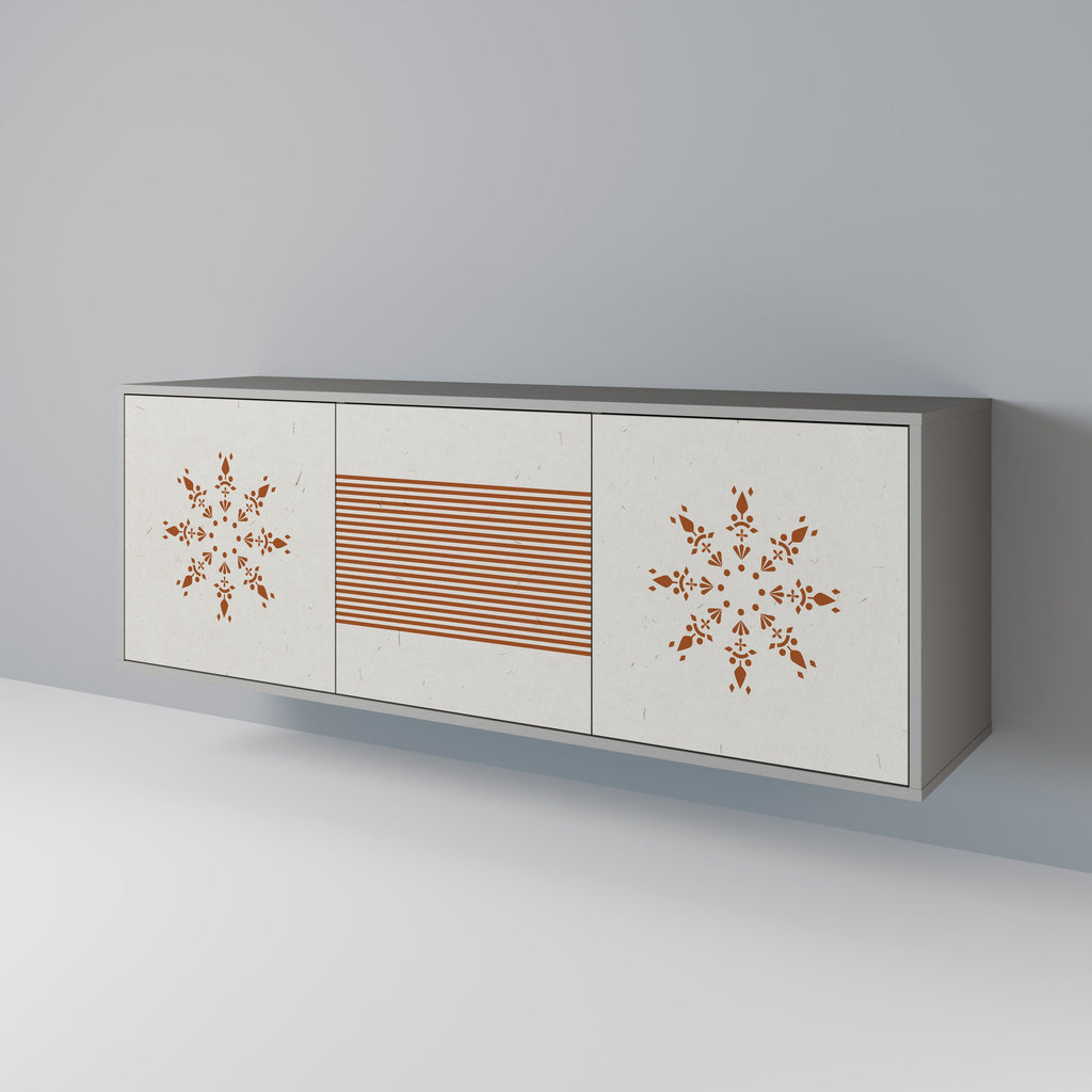 DAILY HARMONY 3-türiges Sideboard in grauem Finish