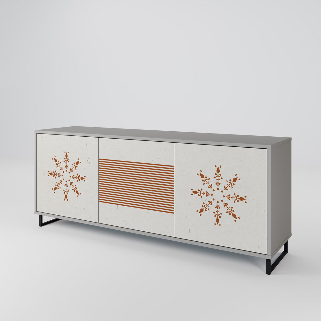 DAILY HARMONY 3-türiges Sideboard in grauem Finish