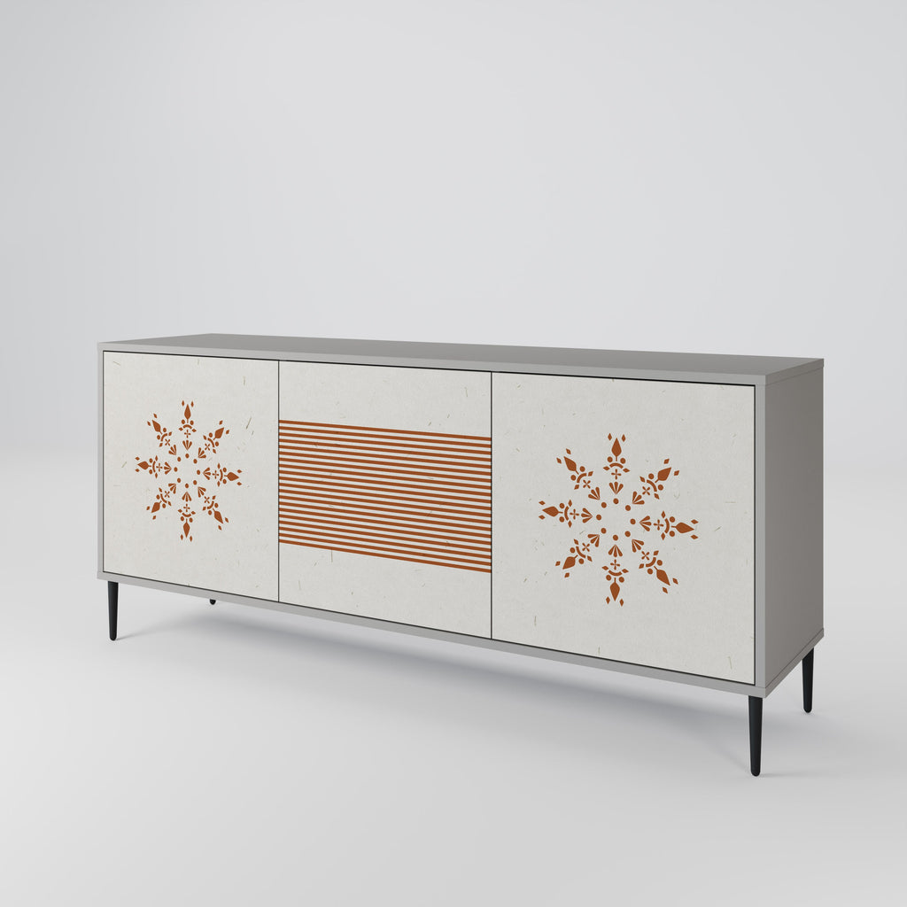 DAILY HARMONY 3-türiges Sideboard in grauem Finish