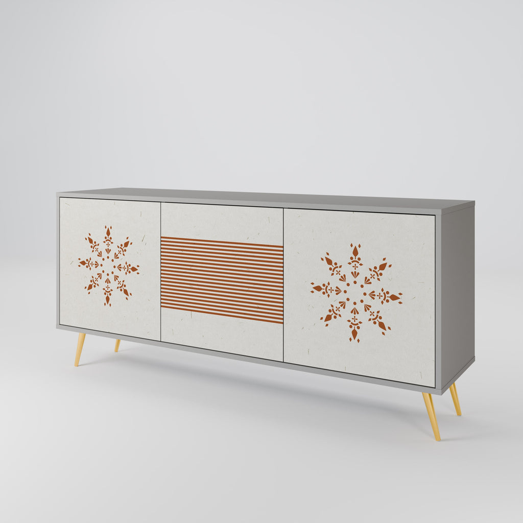 DAILY HARMONY 3-türiges Sideboard in grauem Finish