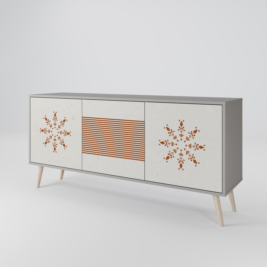 DAILY HARMONY 3-türiges Sideboard in grauem Finish