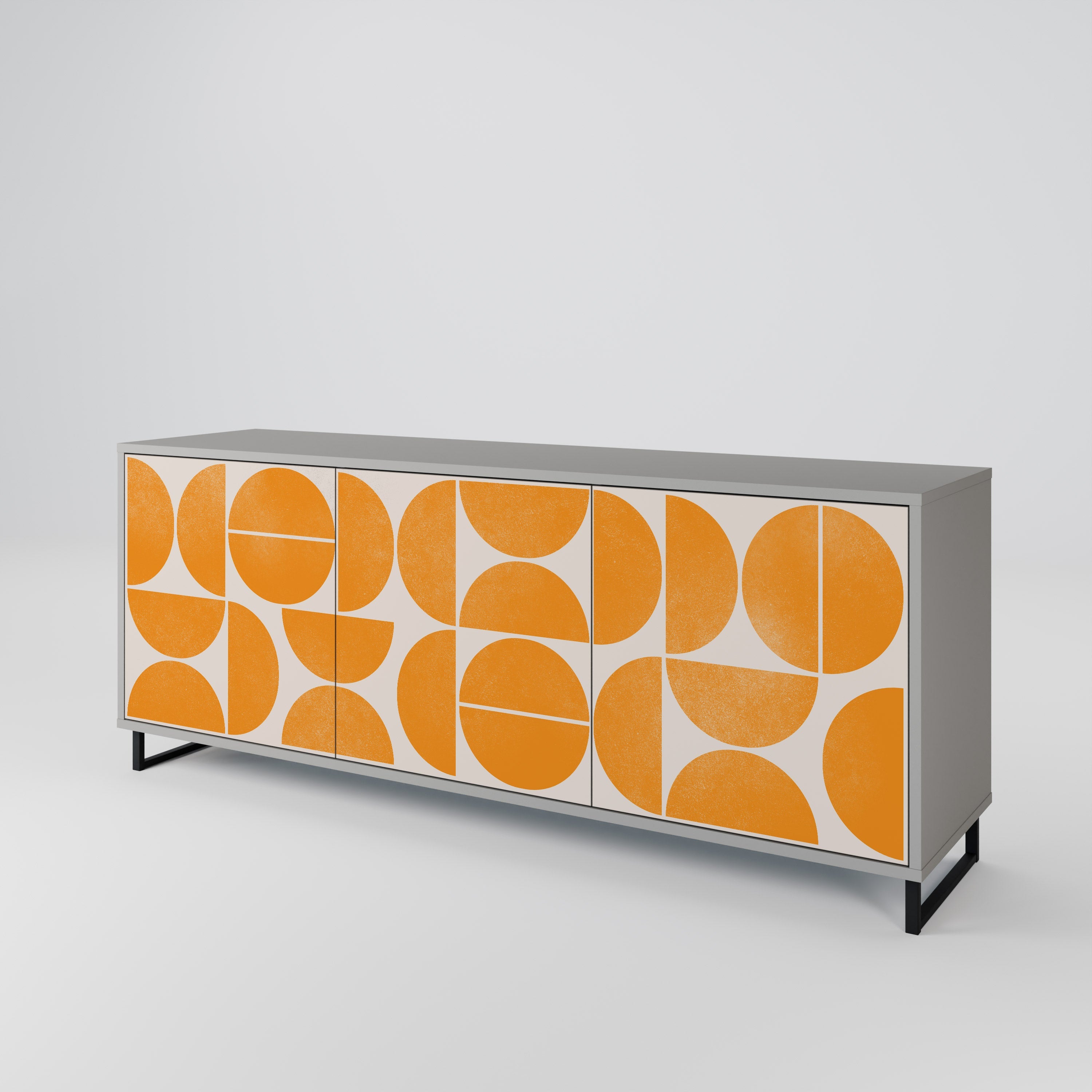 RECURRING DREAMS 3-Door Sideboard in Grey Finish