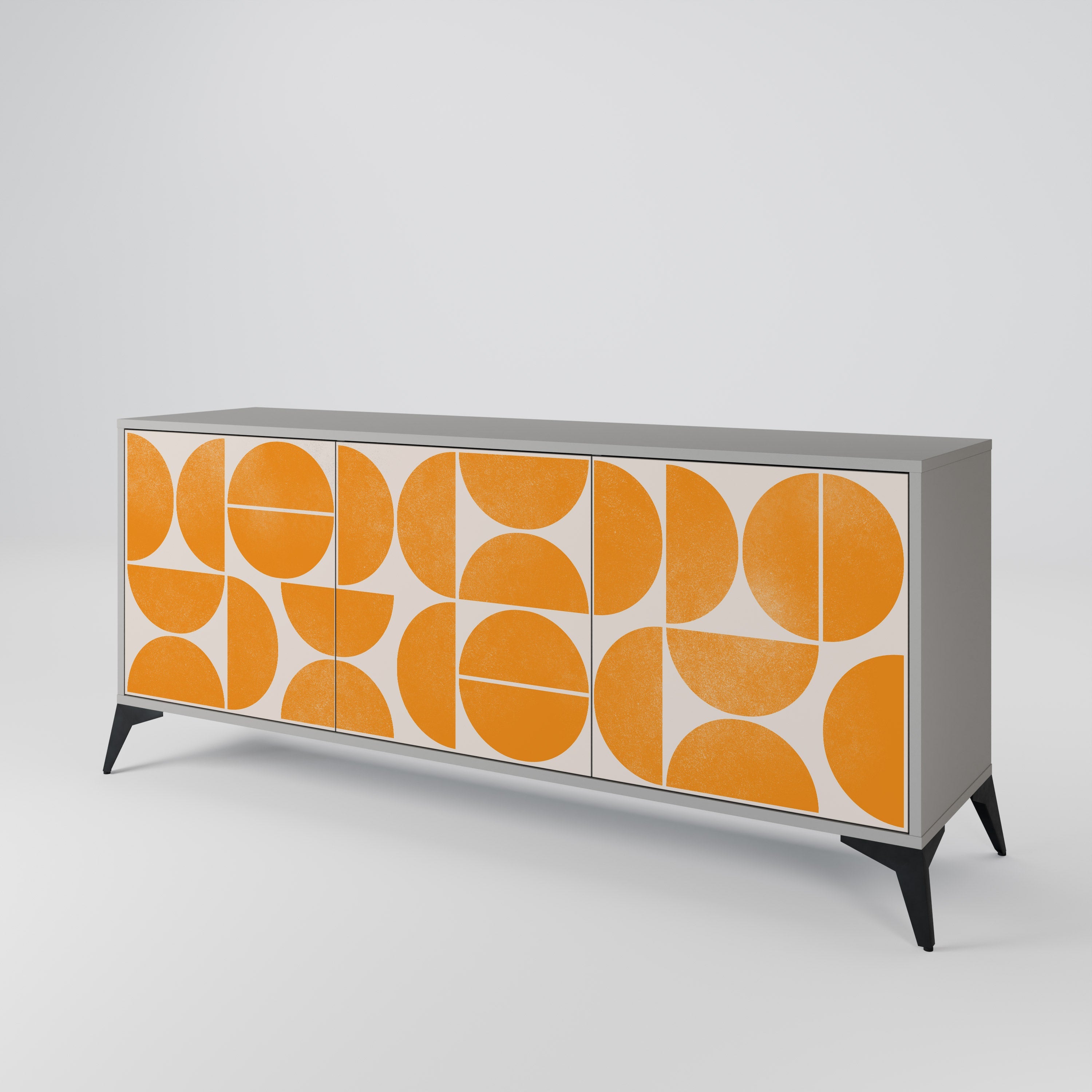 RECURRING DREAMS 3-Door Sideboard in Grey Finish