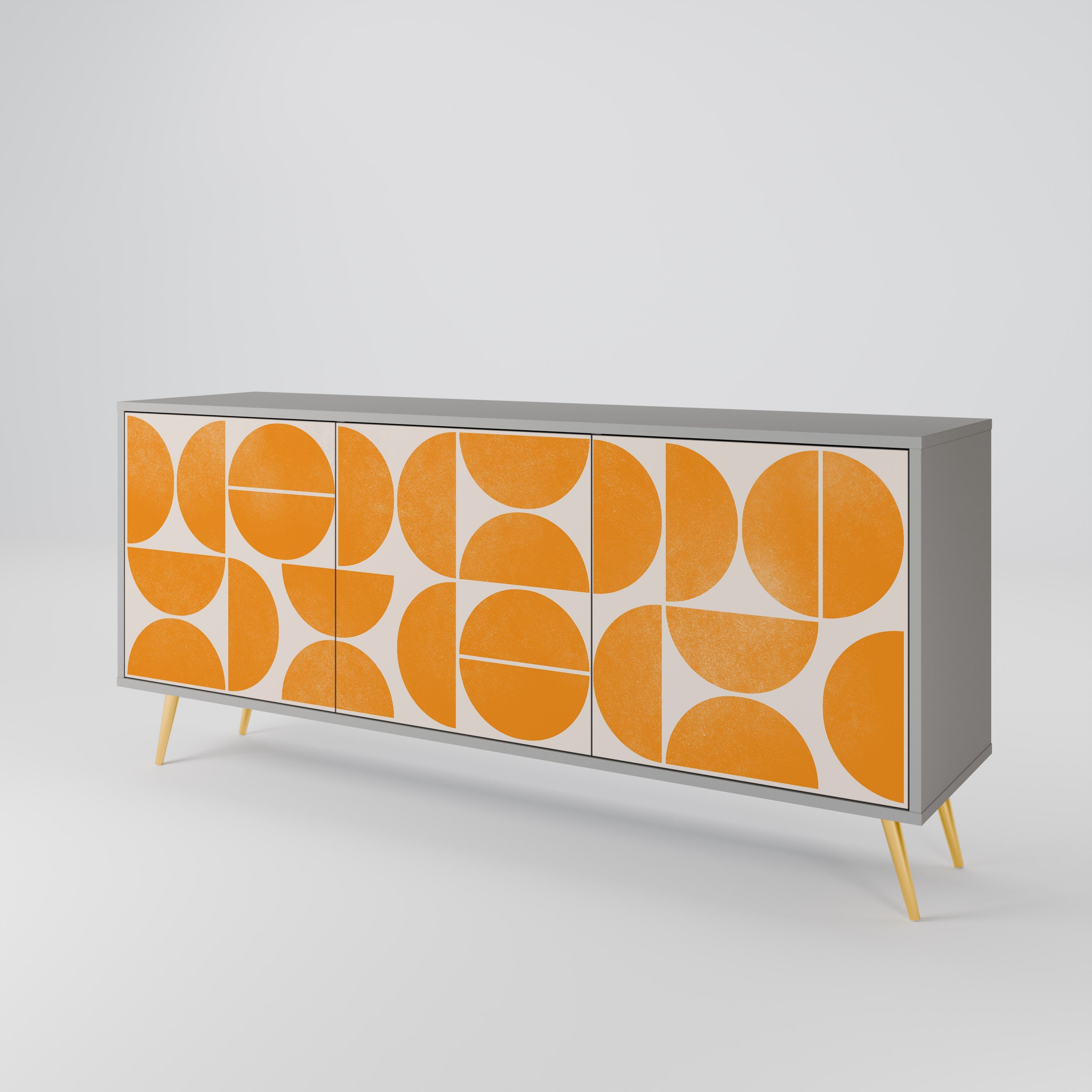 RECURRING DREAMS 3-Door Sideboard in Grey Finish