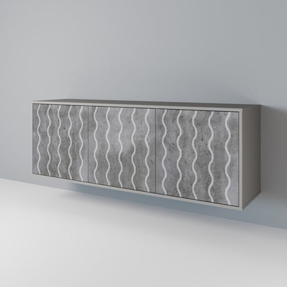 WAVES OF CONCRETE 3-türiges Sideboard