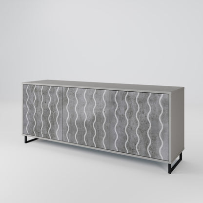 WAVES OF CONCRETE 3-türiges Sideboard