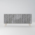 WAVES OF CONCRETE Sideboard mit 3 Türen in Grau