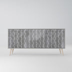 WAVES OF CONCRETE Sideboard mit 3 Türen in Grau