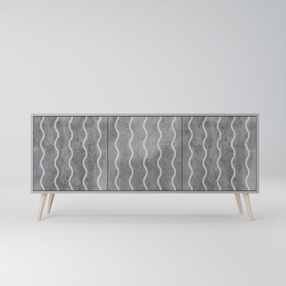WAVES OF CONCRETE 3-türiges Sideboard