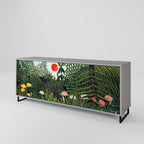 VIRGIN FOREST WITH SUNSET Sideboard mit 3 Türen in Grau