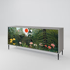 VIRGIN FOREST WITH SUNSET Sideboard mit 3 Türen in Grau